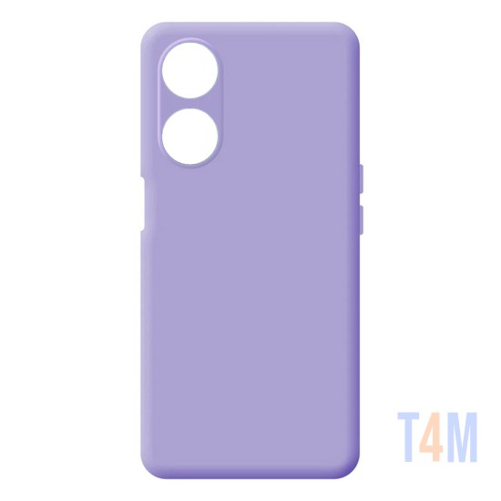 Silicone Case with Camera Shield for Oppo A98 5g Purple